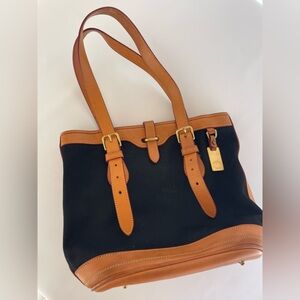 Dooney & Bourke Black and Brown Tote
